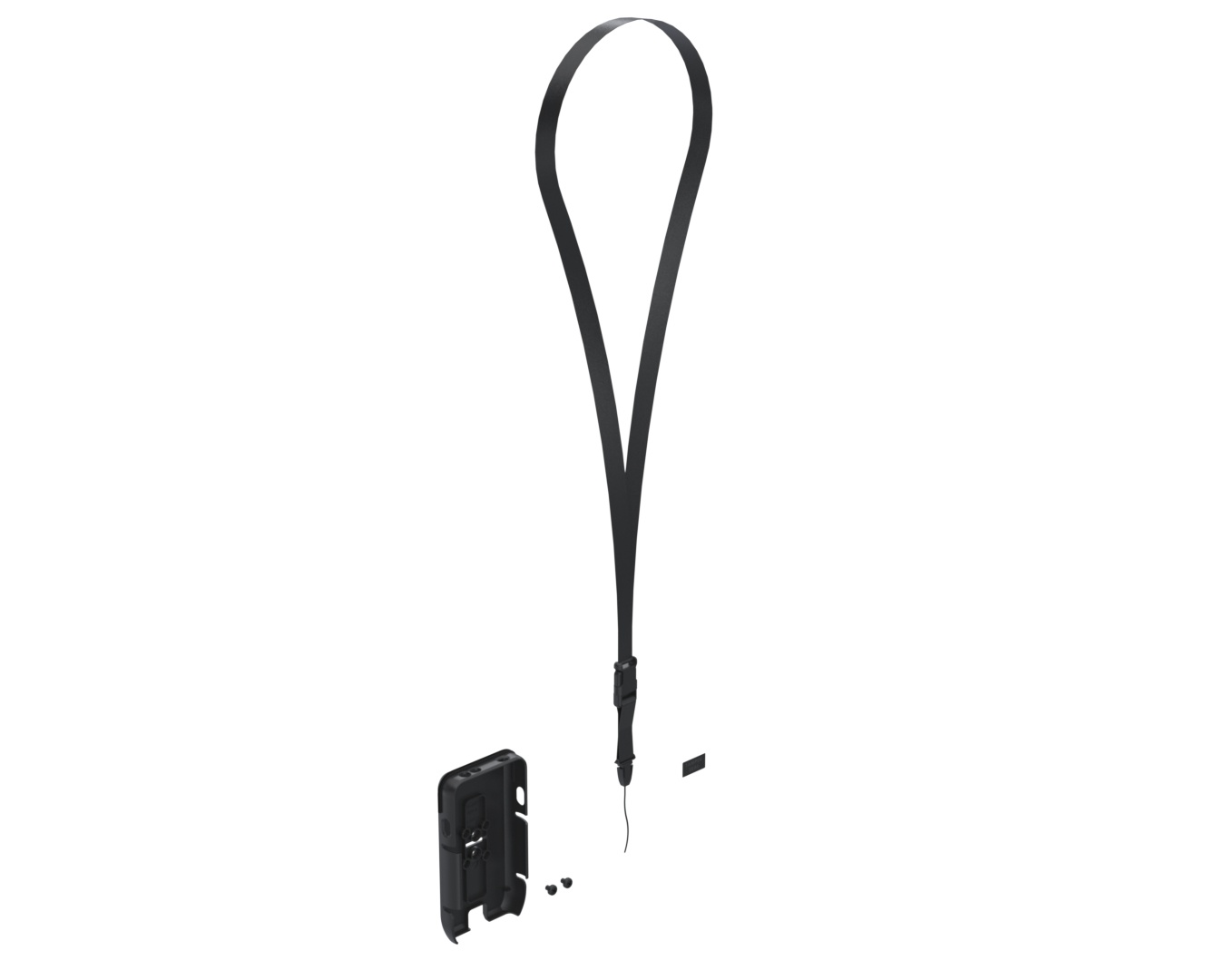 MCASE FOR PAX D190 W. LANYARD -/BLACK