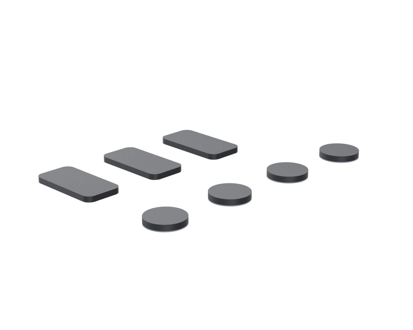 SPARE PART - FELT PADS U-FRAME/BLACK