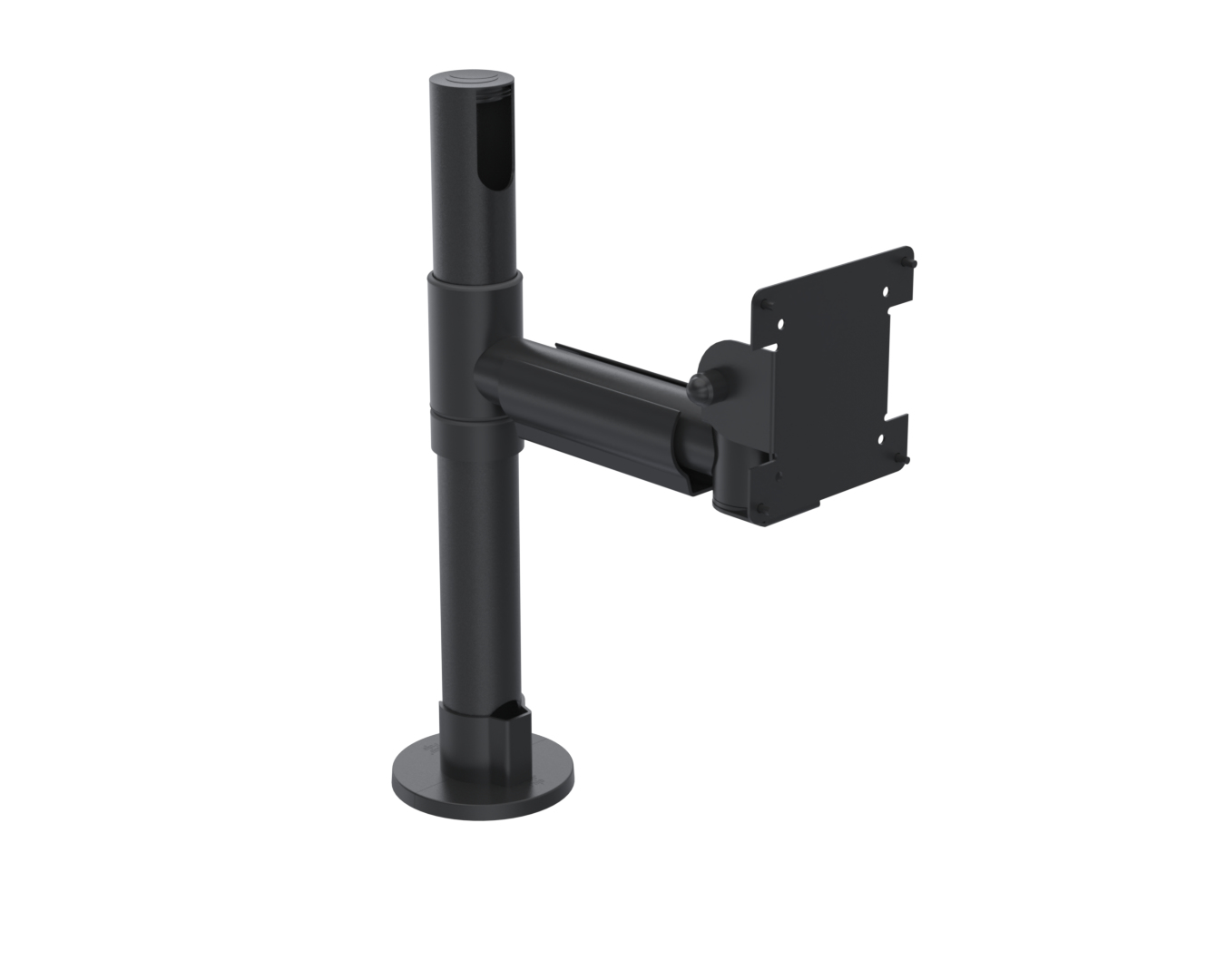 SPACEPOLE SCREEN MOUNT W/200MM/SWINGARM VESA 75/100 BLACK ESS.R