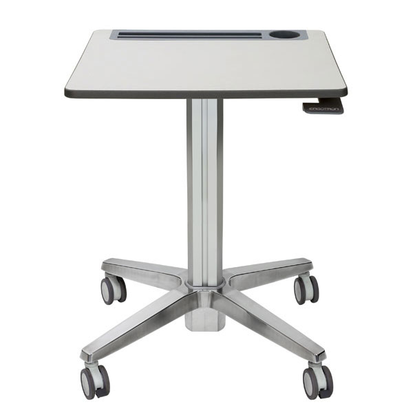LEARNFIT TRAVEL STANDING DESK/16IN CLEAR ANODIZED ADJUSTABLE