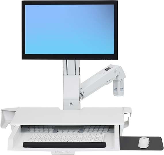 STYLEVIEW SIT-STAND COMBO ARM/WITH WORKSURFACE