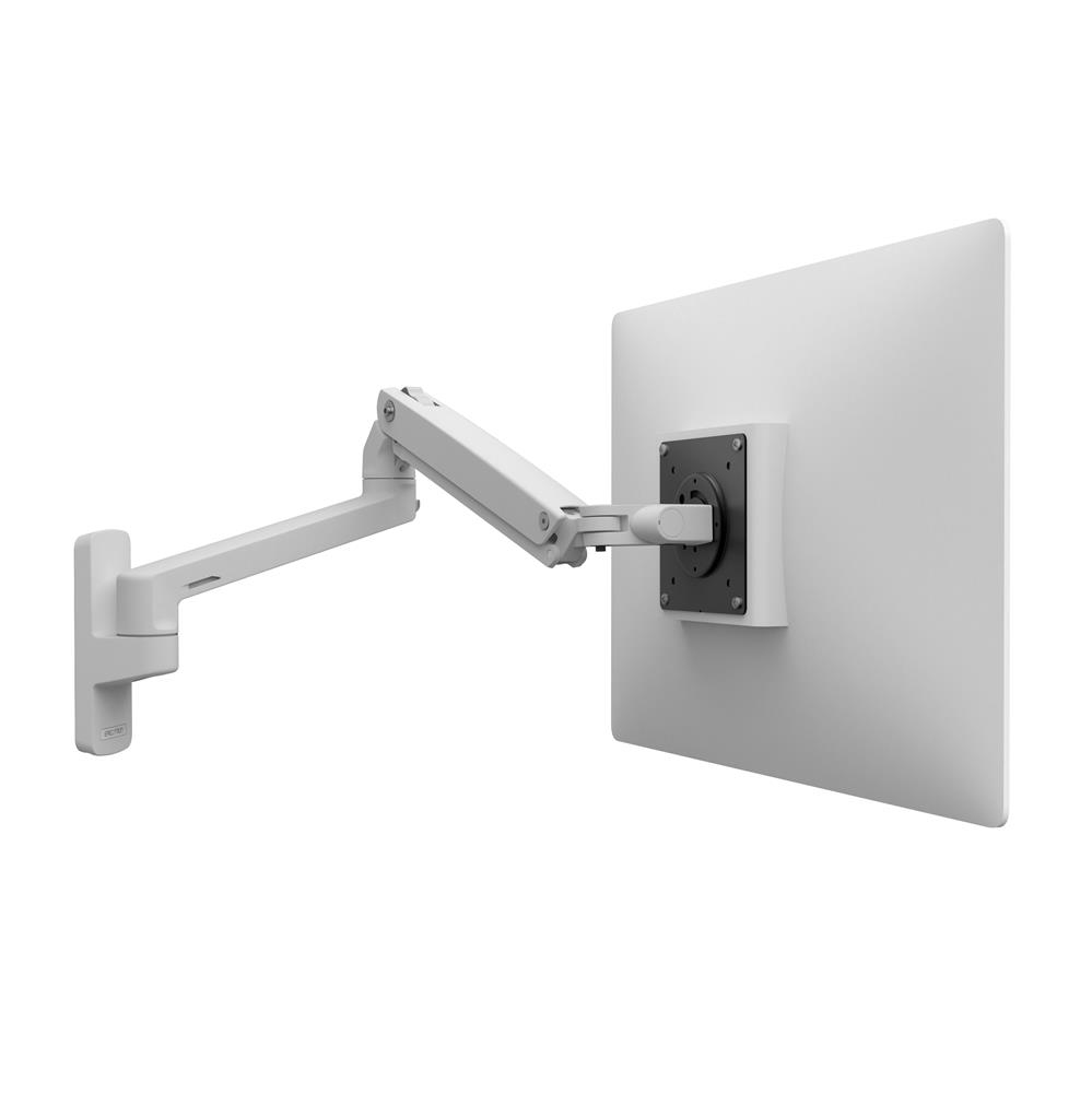 MXV WALL MONITOR ARM (WHITE)/UP TO 34IN DISPLAYS 9KG MAX