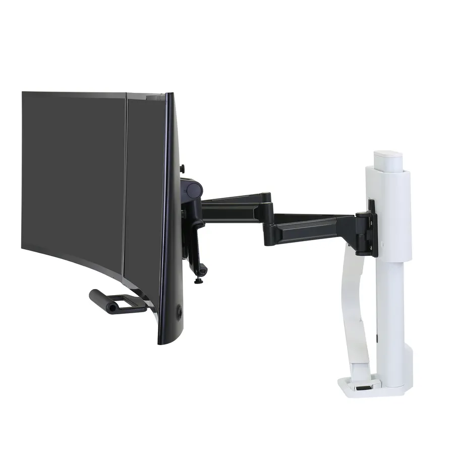 TRACE DUAL MONITORS PANEL/CLAMP BRIGHT WHITE