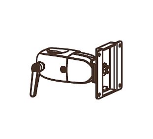 DS100 CLAMPING SINGLE PIVOT ACC/30IN 11.3KG MISD FULL TILT+ROTAT