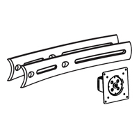BOW UPGRADE KIT/2 EXTENDERS 1 MIDDLE PIVOT BLACK
