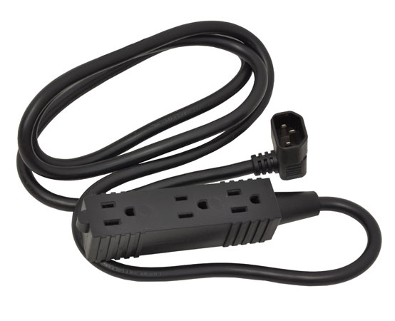 SV 3-OUTLET POWER STRIP IEC/INCLUDES POWER INDICATOR LED LIG