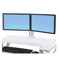 WORKFIT DUAL MONITOR KIT WHITE/24IN 5.4- 12.7KG VESA MIS-D