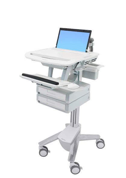 STYLEVIEW LAPTOP CART/2 DRAWERS