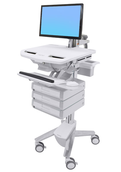 STYLEVIEW CART WITH LCD ARM/3 DRAWERS
