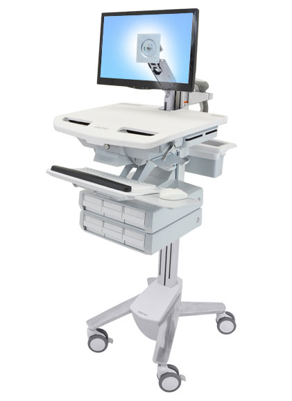 STYLEVIEW CART WITH LCD ARM/6 DRAWERS