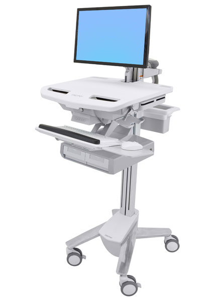 STYLEVIEW CART WITH LCD ARM/DOUBLE DRAWER