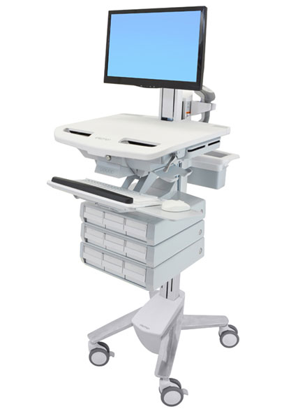 STYLEVIEW CART WITH LCD PIVOT/9 DRAWERS