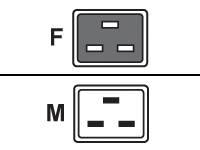 FUJITSU Power cord 16A IEC320 C19->C20