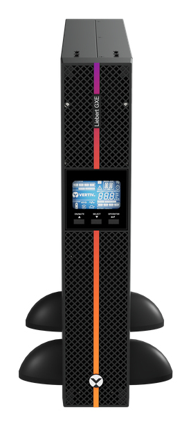 Liebert GXE UPS 3kVA 1ph UPS 230V Rack/Tower W/Batteries, C20 input/C13 x 8 output + C19 x 1, 2-year warranty. With rack kit