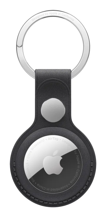 AIRTAG FINEWOVEN/KEY RING - BLACK