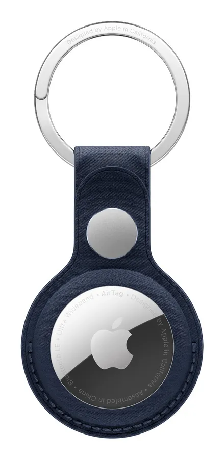AIRTAG FINEWOVEN/KEY RING - DEEP BLUE