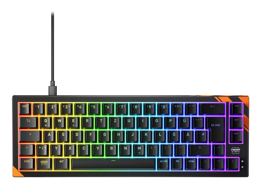 K5 PRO TMR MAGNETIC SWITCH/GAMING KEYBOARD GERMAN LAYOUT BL