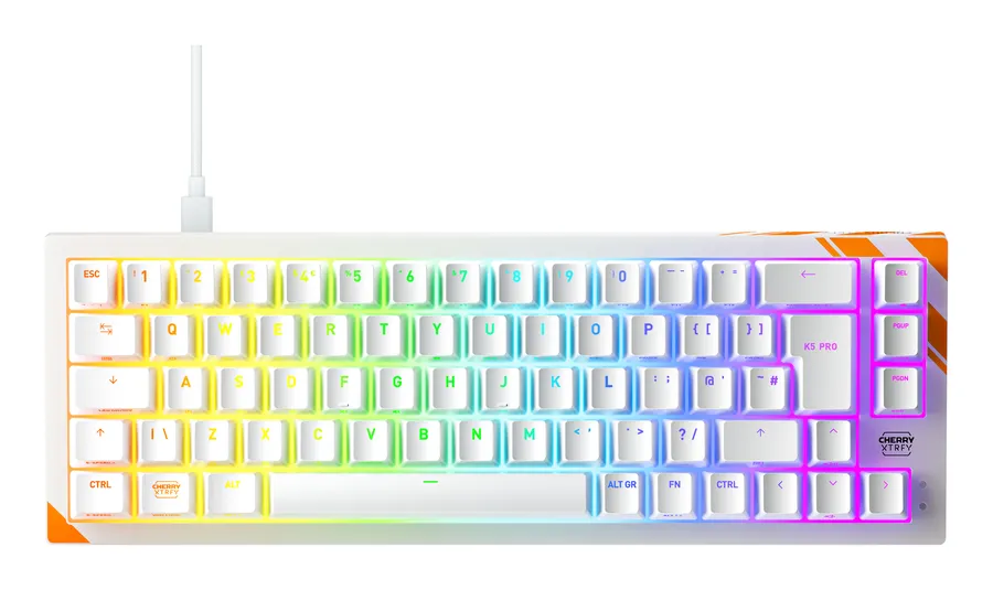 K5 PRO TMR COMPACT KEYBOARD/WHITE UK LAYOUT MAGNETIC SWITCH