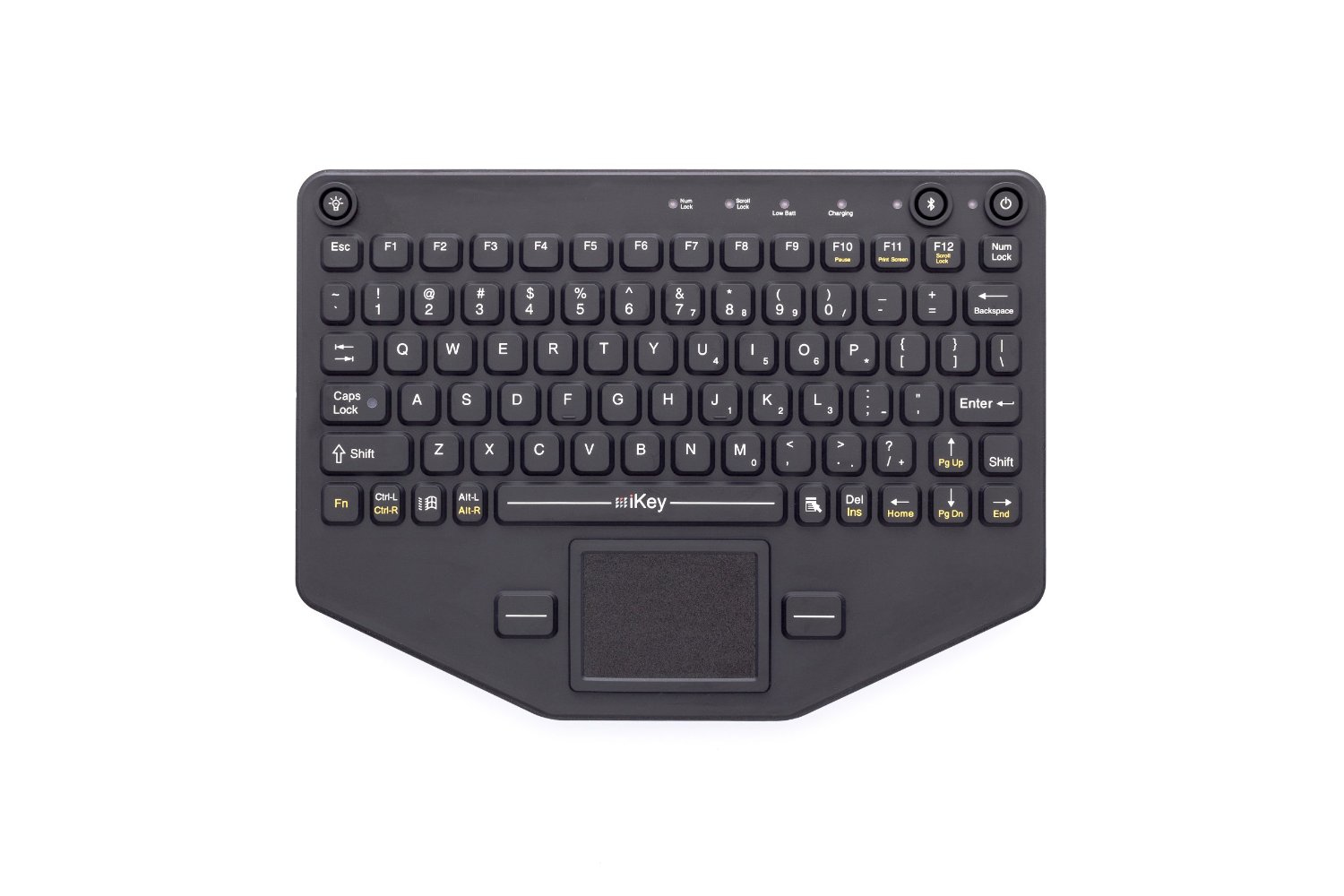 BT-COMP KBRD W TOUCHPAD WRLS/FULLSEAL REDLEDBACKLIT SUBMERSIBLE