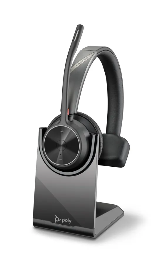 Poly Voyager 4310 UC Monaural Headset +BT700 USB-A Adapter +Charging Stand