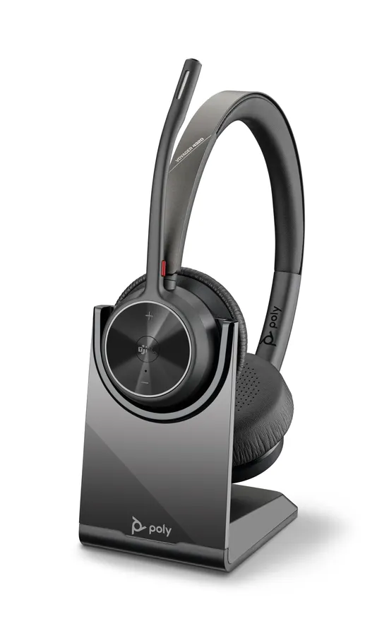 Poly Voyager 4320 Microsoft Teams Certified Headset +BT700 dongle +Charging Stand