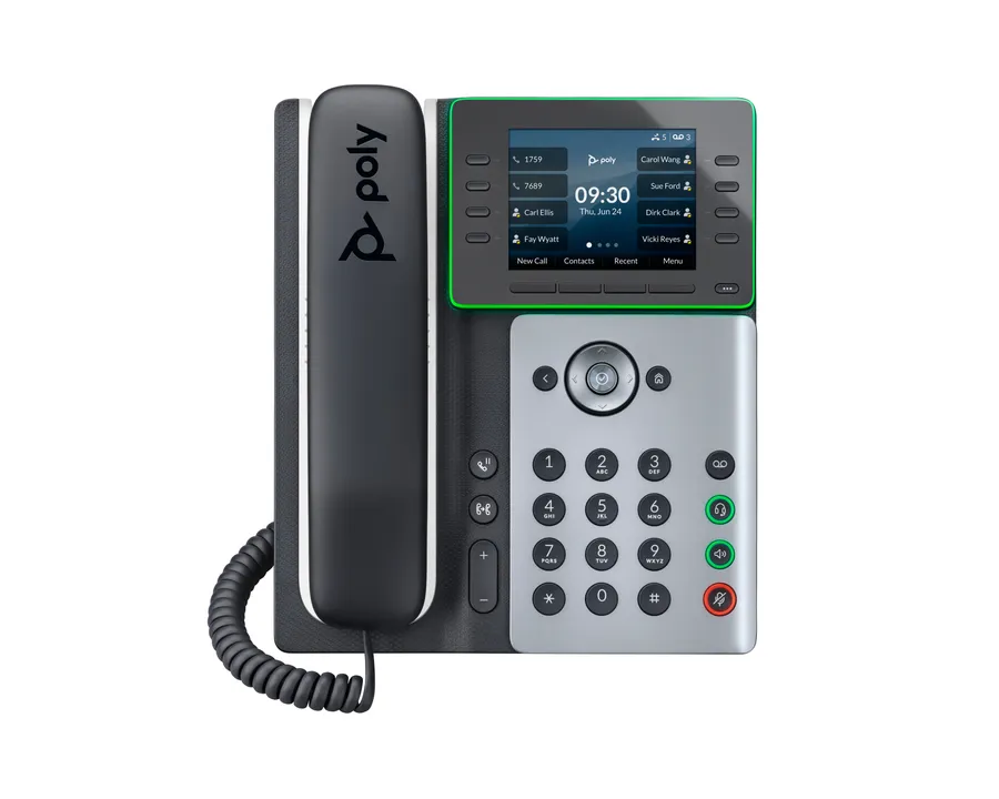 Poly Edge E320 IP Phone and PoE-enabled