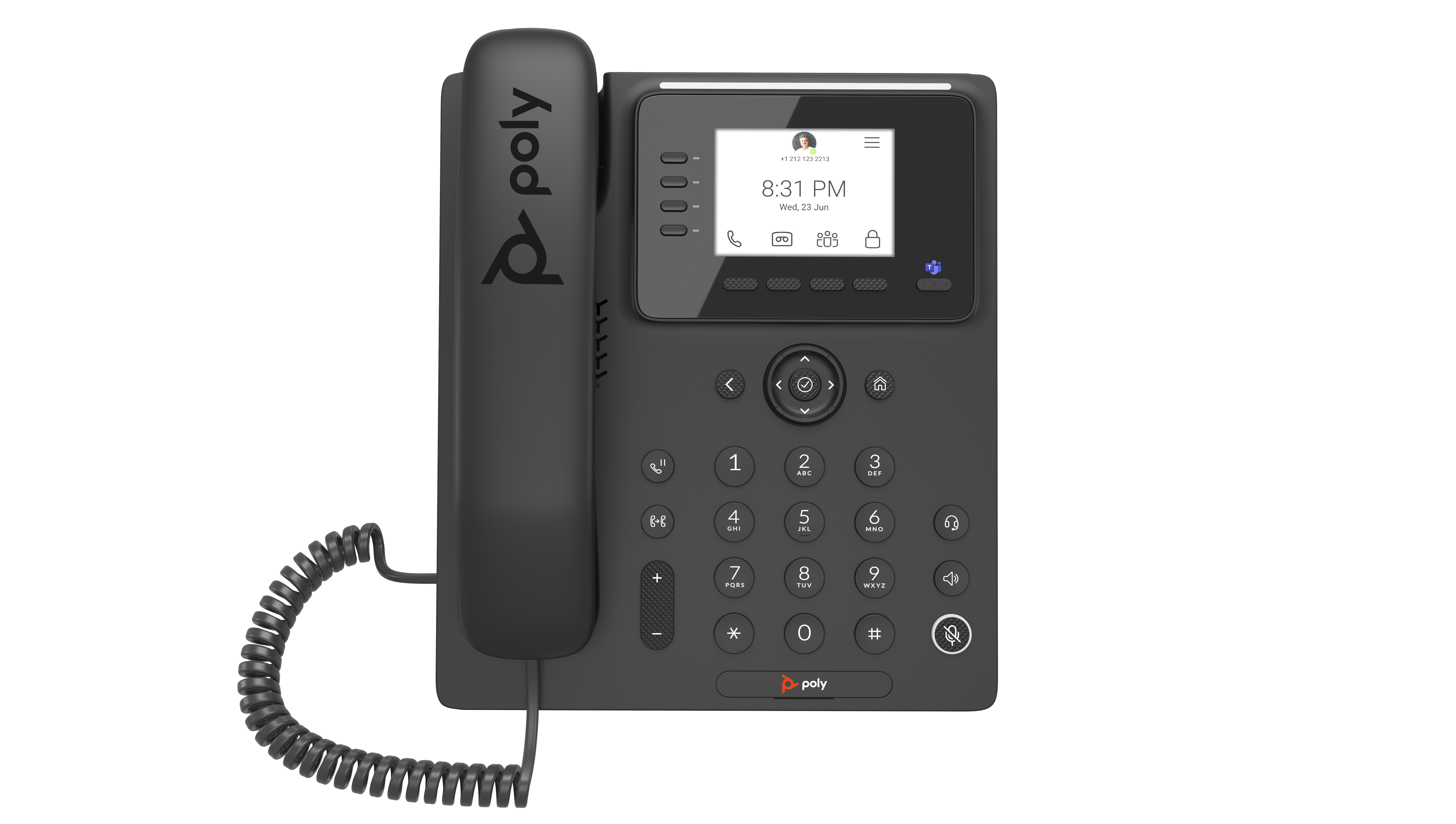 Poly CCX 350 Business Media Phone for Microsoft Teams and PoE-enabled No localization