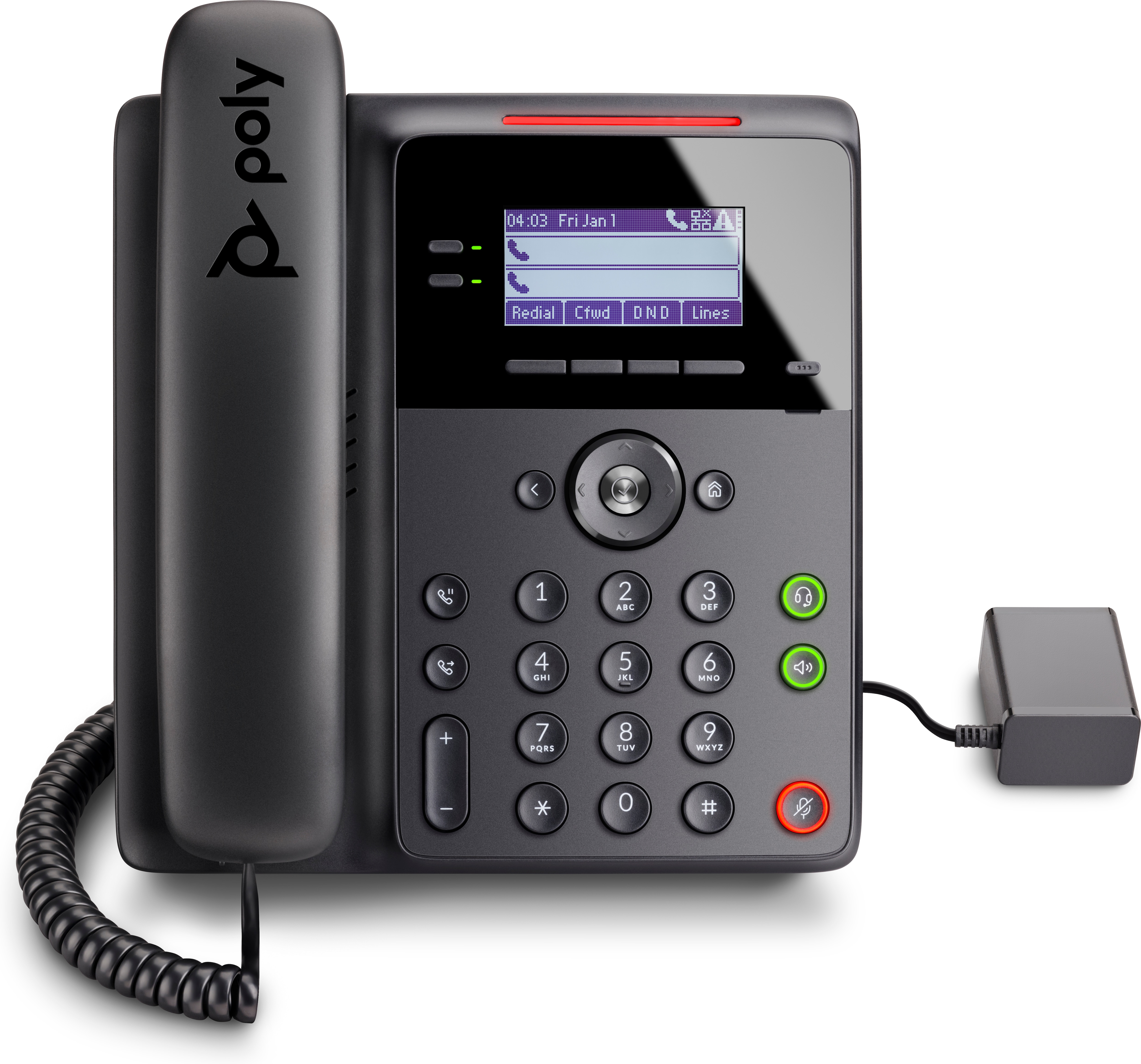 Poly Edge B10 IP Phone with Power Supply EMEA - INTL English Loc  Euro plug
