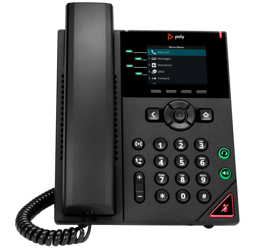 POLY VVX 250 4-LINE IP PHONE/AND POE-ENABLED GSA/TAA NO LOCAL