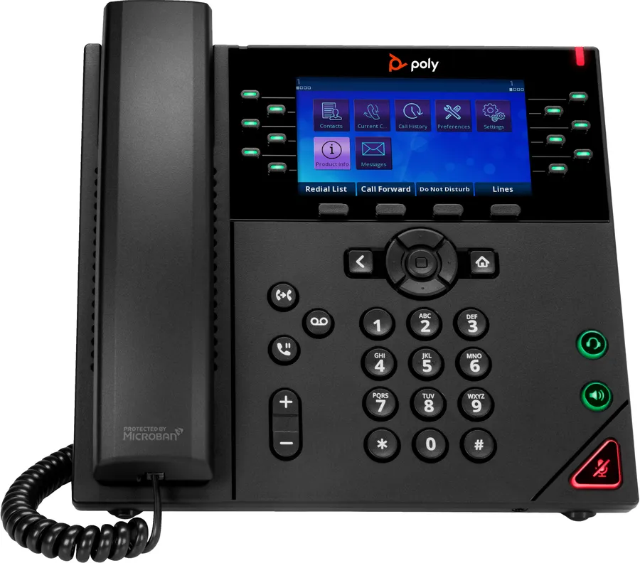 Poly OBi VVX 450 12-Line IP Phone and PoE-enabled with Power Supply EMEA - INTL English Loc  Euro plug