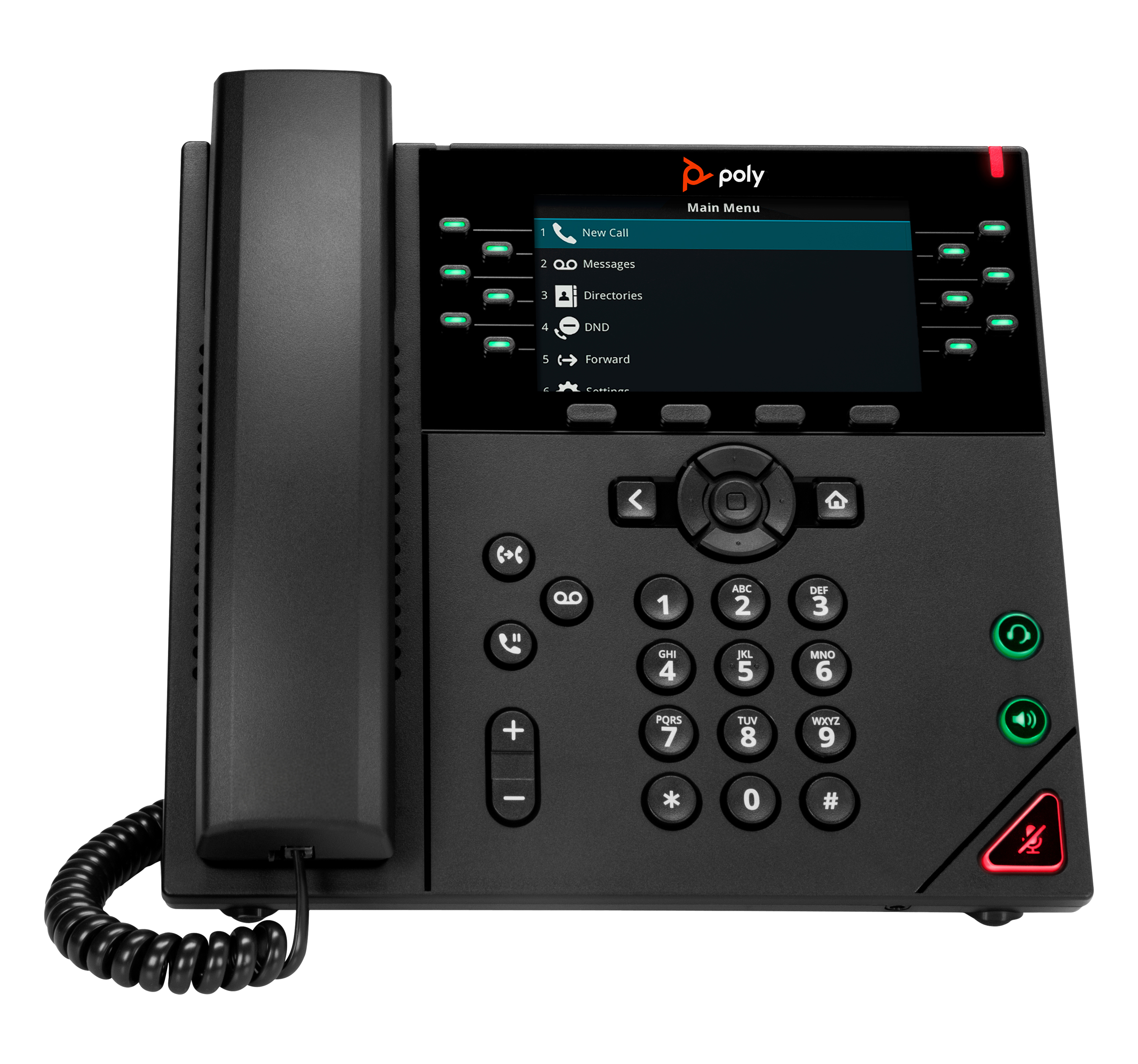 Poly VVX 450 12-Line IP Phone and PoE-enabled No localization