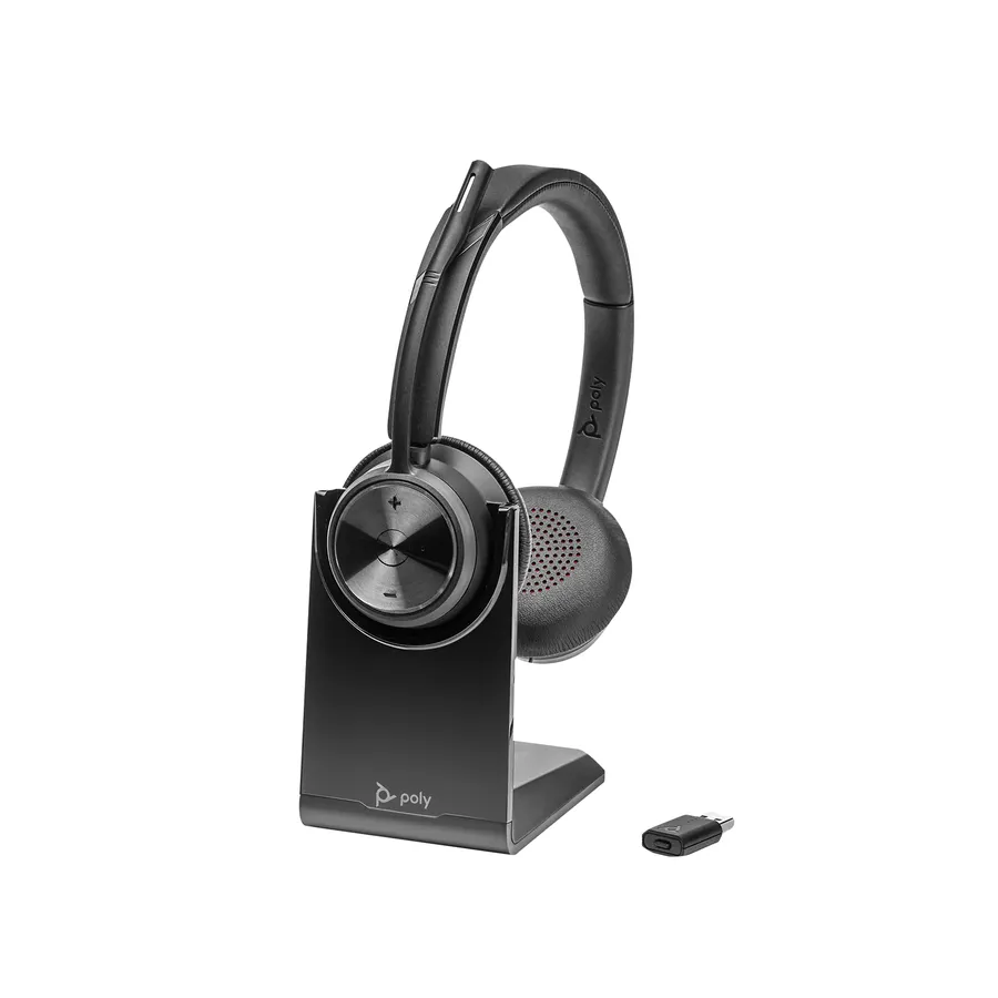 Poly Savi 7320 UC Stereo DECT 1880-1900 MHz Headset EMEA - INTL English Loc  Euro plug