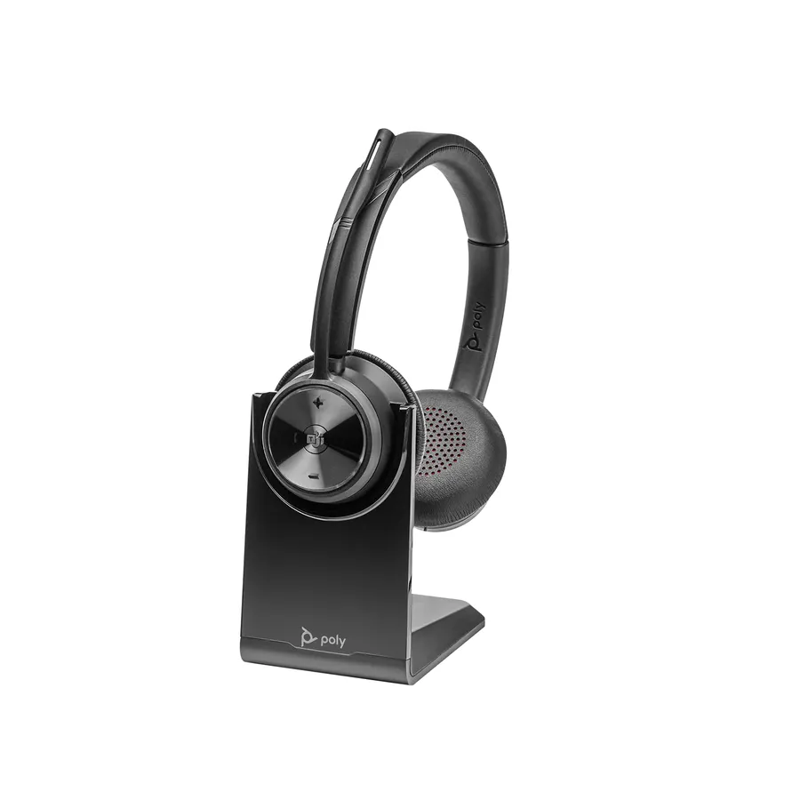 Poly Savi 7320 UC Stereo Microsoft Teams Certified DECT 1880-1900 MHz Headset EMEA - INTL English Loc  Euro plug