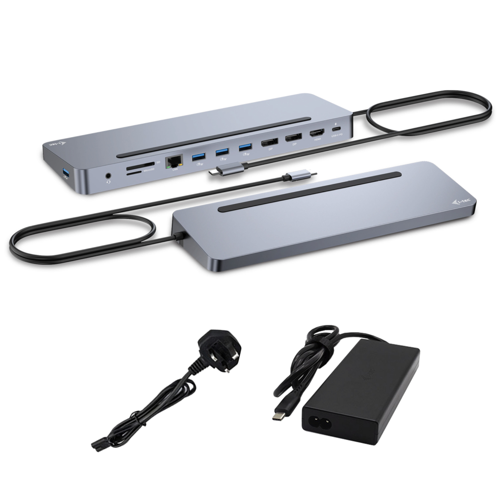 I-TEC USB-C ERGO DOCK + CHARGER/3X LCD +CHARGER 100W (BUNDLE) UK