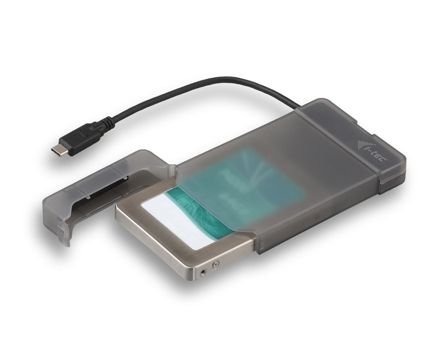 I-TEC USB-C EXTERNAL CASE 2.5IN/SATA I/II/III HDD SSD TB3 COMP.