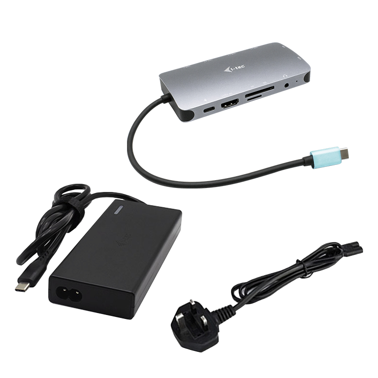 USB-C METAL NANO DOCK UK/HDMI/VGA LAN POWER DELIVERY 100W