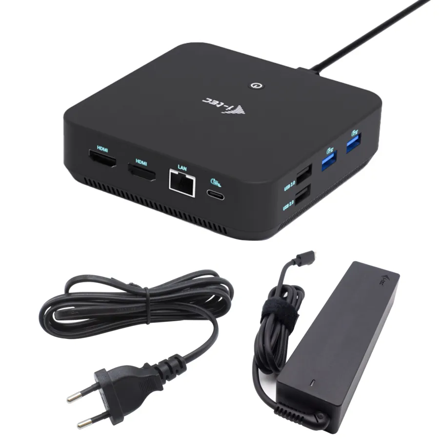 I-TEC USB-C 1XDP 2X HDMI DOCK/PD 100W + I-TEC CHARGER 100W
