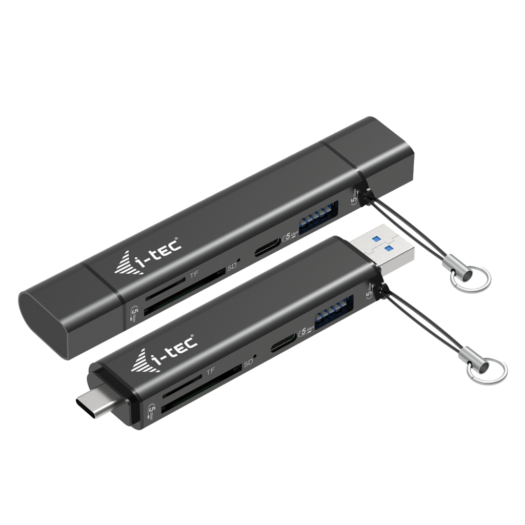 I-TEC USB-C/A DONGLE SD 2X USB/SD TF 2X USB (USB-A USB-C)