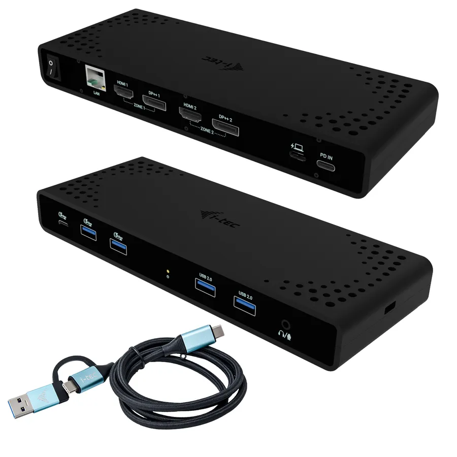 I-TEC UNIVERSAL DUAL 4K DOCK/POWER DELIVERY 85W