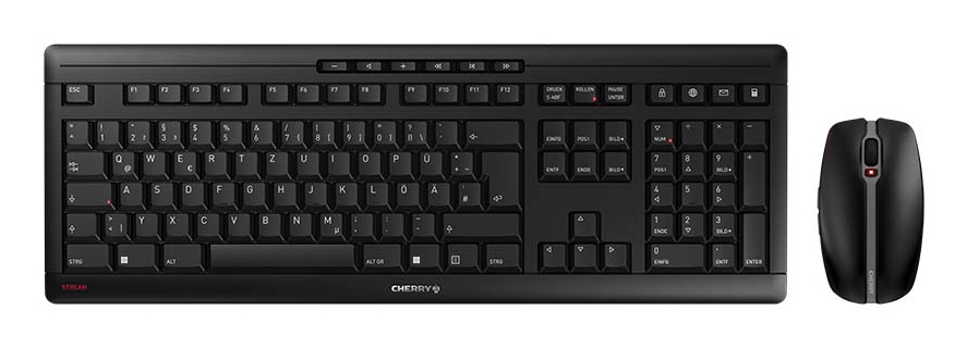 CHERRYSTREAMDESKTOP DE LAYOUT/KEYBOARD AND MOUSE SET USB BLACK