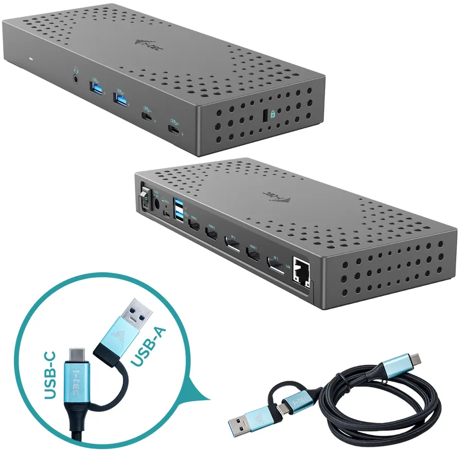 I-TEC USB 3.0 3X 4K DOCK GEN 2/USB 3.0/ C/ TB 3/4 PD100W IT