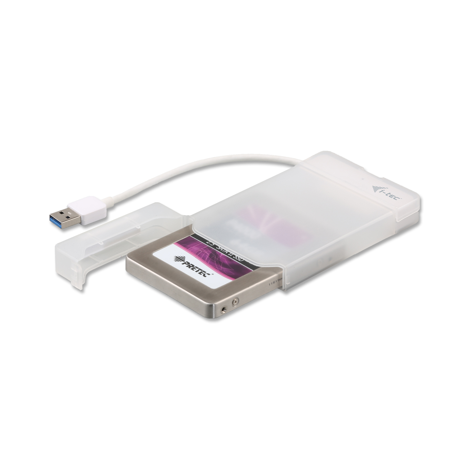 I-TEC USB EXTERNAL CASE 2.5IN/SATA I/II/III HDD SSD WHITE