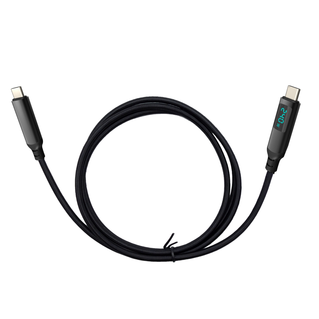 I-TEC TB4/USB4 CLASS PRO CABLE/240W WITH LCD (40 GBPS 150 CM)