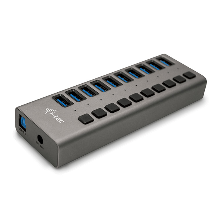 I-TEC USB 3.0 HUB 10 PORT 48 W/.