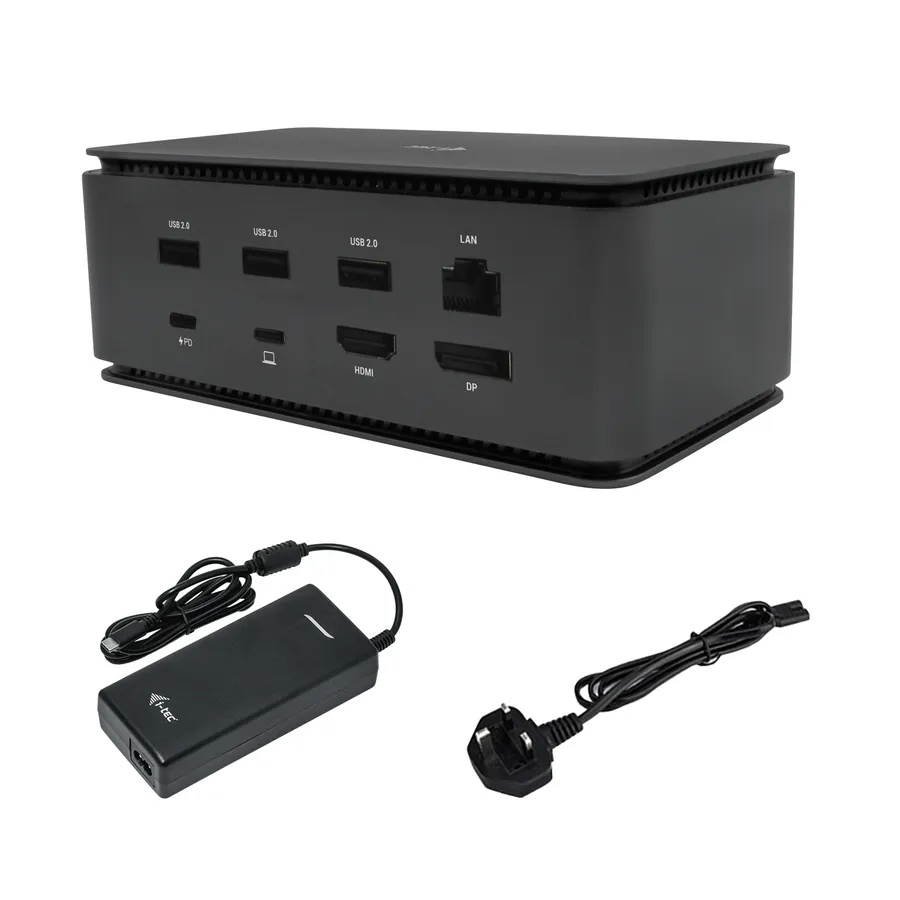 I-TEC USB4 DUAL DOCK + CHARGER/PD 80W + UNIVERSAL CHARGER 112W
