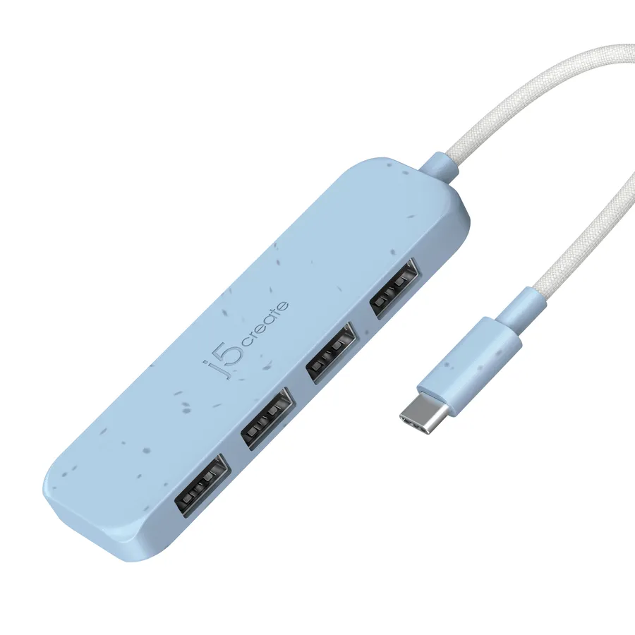 ECO-FRIENDLY USB-C TO 4-PORT/TYPE-A GEN 2 HUB