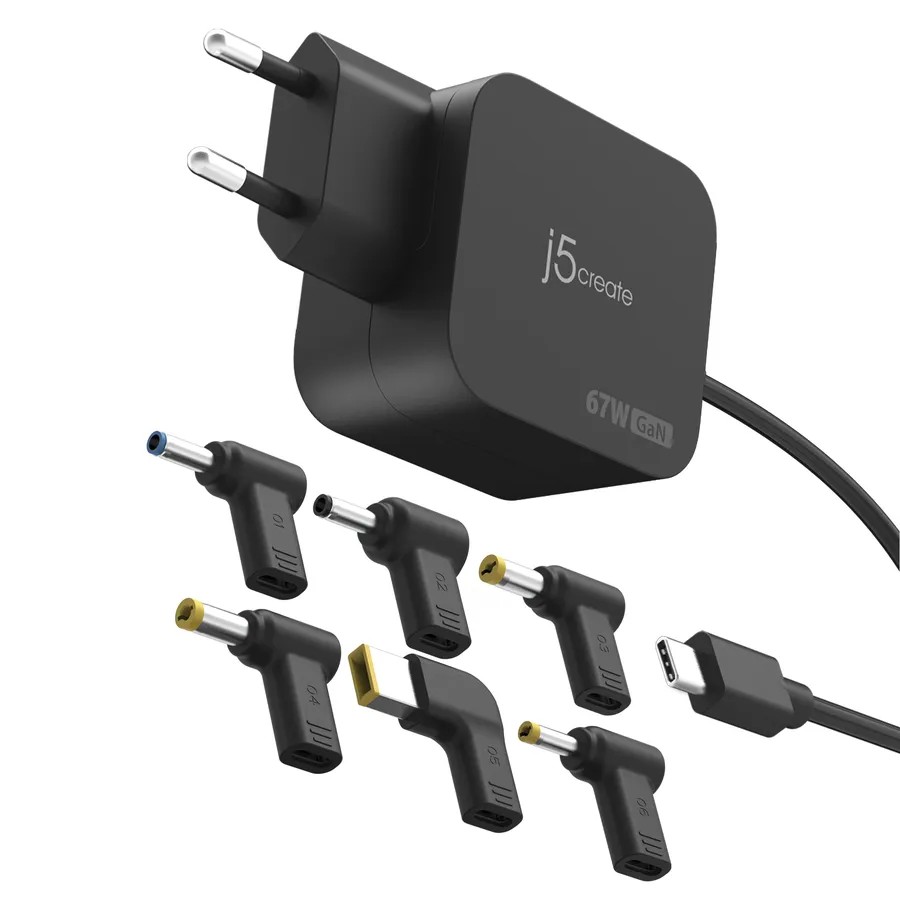 67W GAN PD USB-C MINI CHARGER/6 TYPES OF DC CONNECTOR
