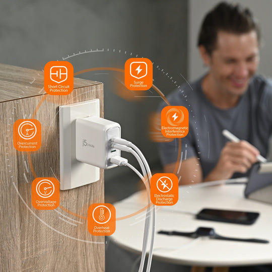 70W GAN USB-C 4-PORT CHARGER/