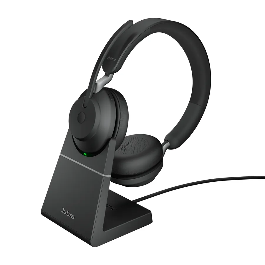 Jabra Evolve2 65, Link380c UC Stereo Stand Black