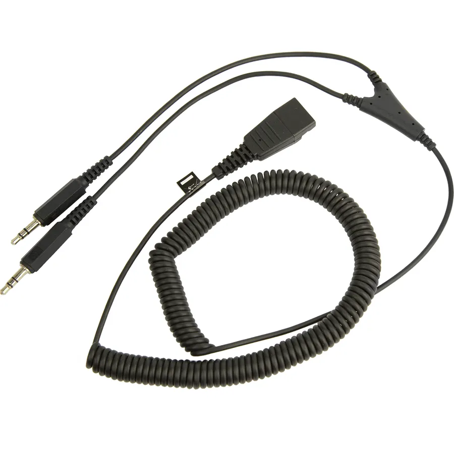 QD ADAPTER TO 2X 3.5MM/.